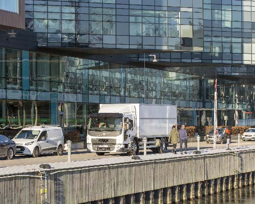 Volvo FE in de stad