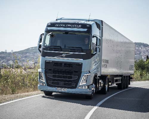 Volvo LNG op de weg
